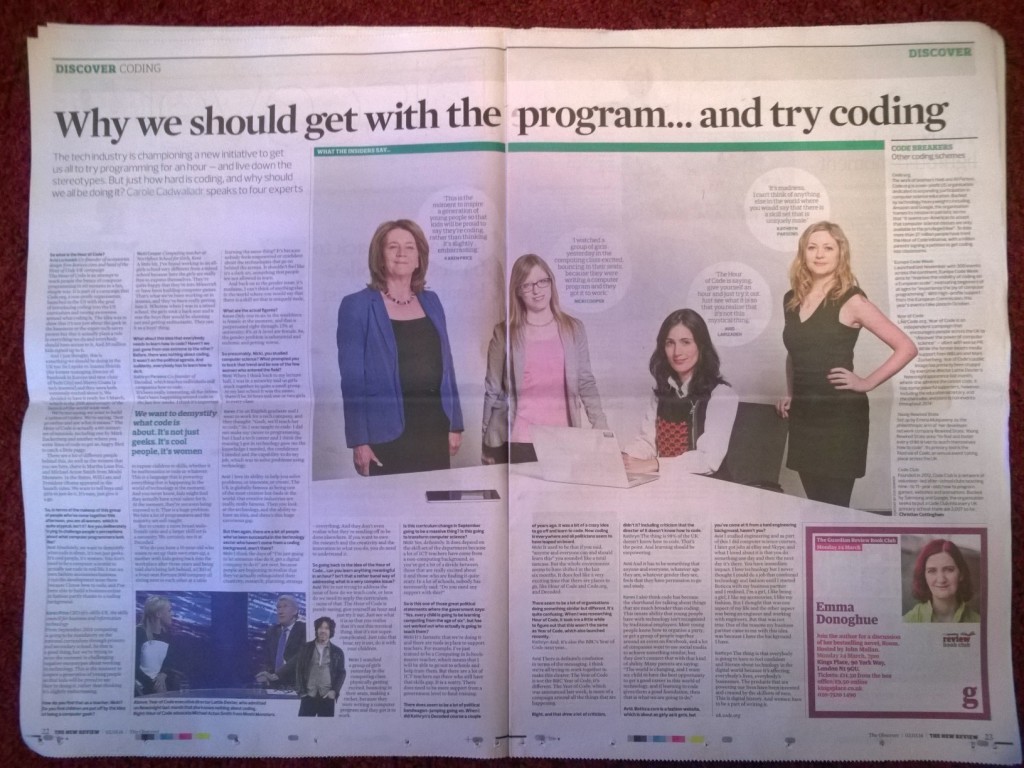 Observer Article Hour of Code